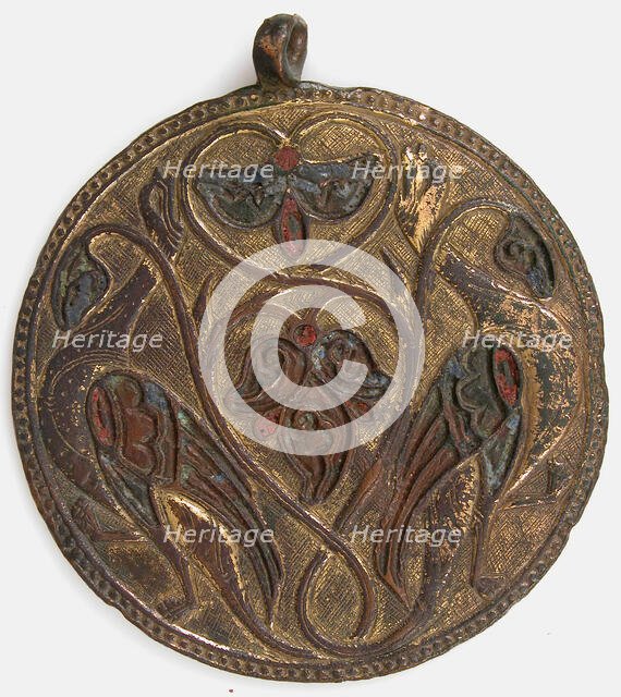 Pendant Medallion, French, ca. 1180-90. Creator: Unknown.