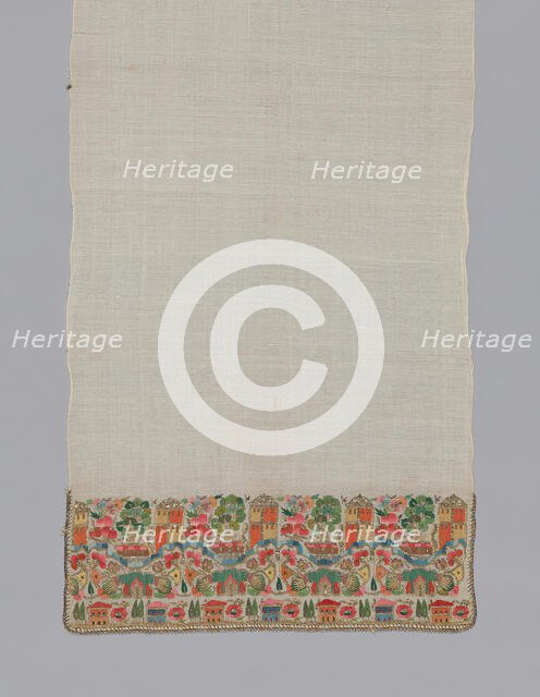 Towel/Napkin, Turkey, 1850/1900. Creator: Unknown.
