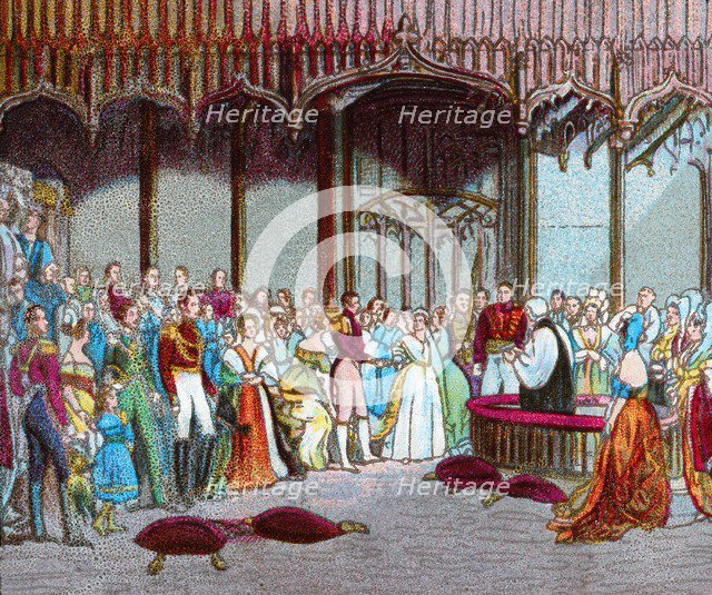 'The Marriage of Queen Victoria, 10th February 1840', c1902. Artist: Unknown.