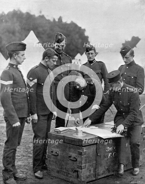 Settling accounts among the militiamen, 1896. Artist: Gregory & Co