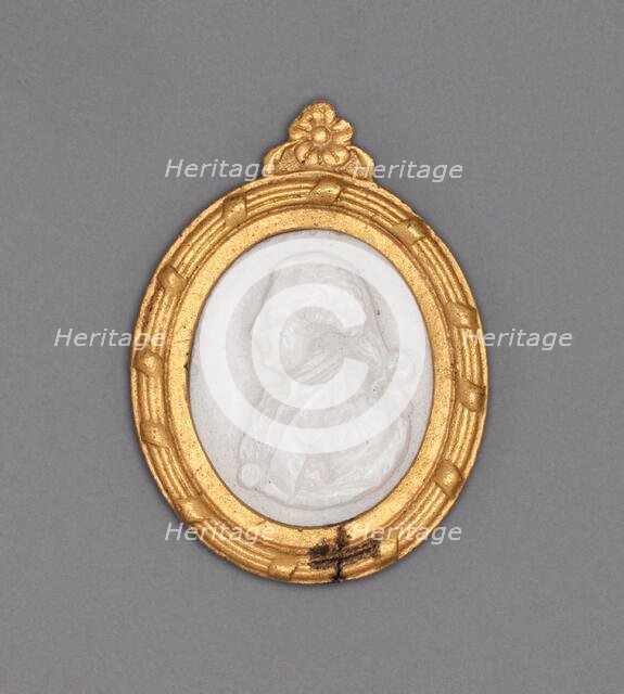 Cameo with Head of a Man, Burslem, Late 18th century. Creator: Wedgwood.