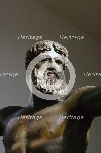 Greek Bronze Statue of Poseidon found in sea near Cape Artemisian, c5th century BC. Artist: Unknown.