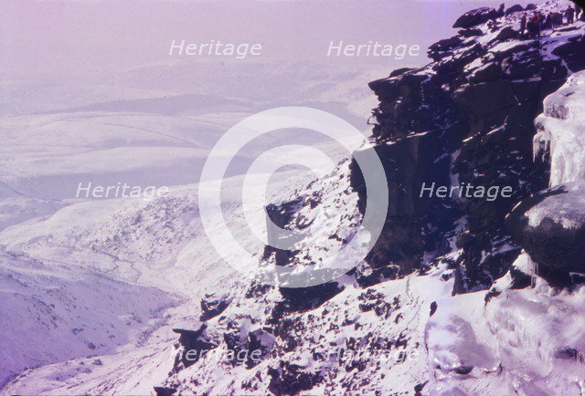 Kinder Downfall on Kinder Scout, Peak District, England, 20th century. Artist: CM Dixon.