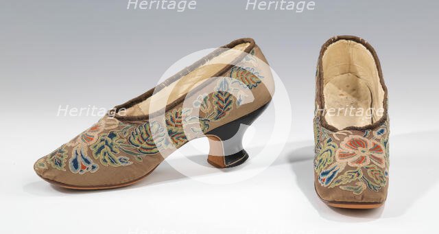 Slippers, French, 1885. Creator: Unknown.