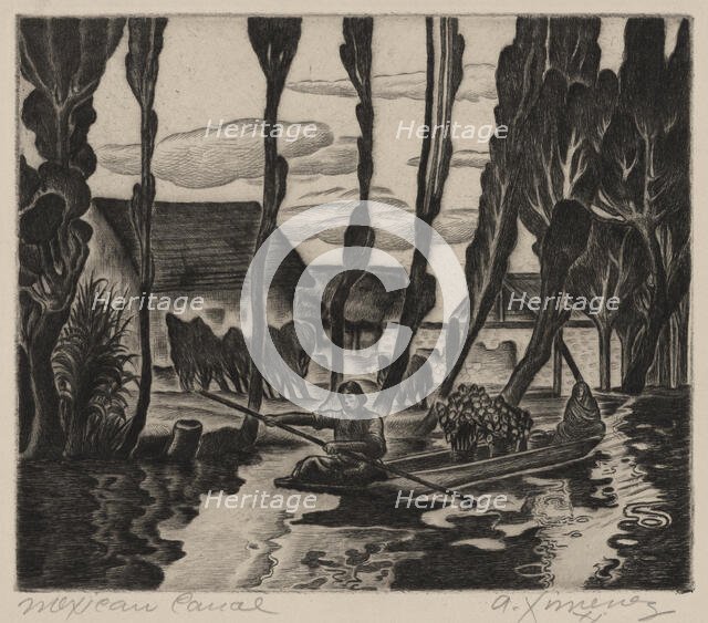 Mexican Canal, ca.1935 - 1943. Creator: Alfredo Ximenez.
