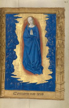 The Virgin in a Glory of Angels; Book of Hours, 1478. Creator: Master of Guillaume Lambert.