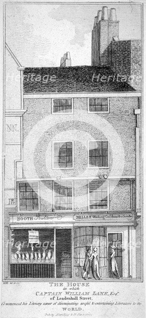 13 Aldgate, London, 1807.                                          Artist: Anon