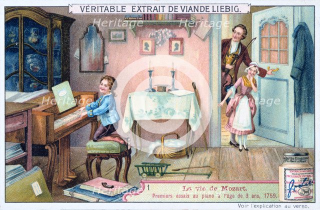 Wolfgang Amadeus Mozart in 1759 (1906). Artist: Anon