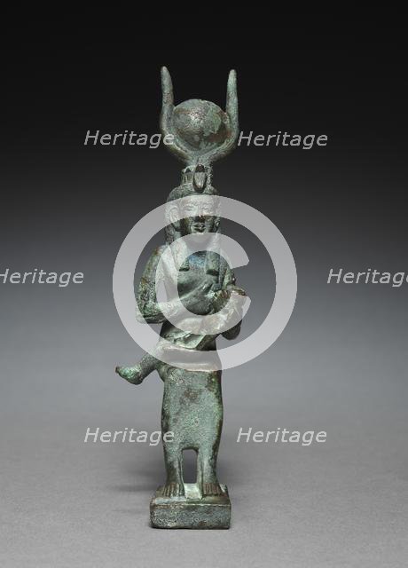 Statuette of Isis and Horus, 305-30 BC. Creator: Unknown.