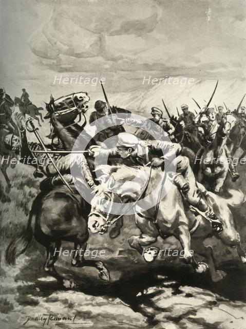 'Fearless Cossacks Sabre and Put to Flight Hungarian Hussars', 1916. Creator: Unknown.
