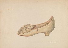 Woman's Slipper, c. 1938. Creator: Francis Law Durand.