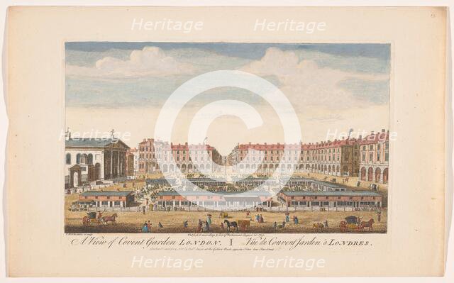 View of Covent Garden London, 1751. Creator: Thomas Bowles.