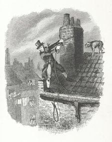 The last chance - Bill Sikes and Bull's Eye, c1838-46.  Creator: George Cruikshank.