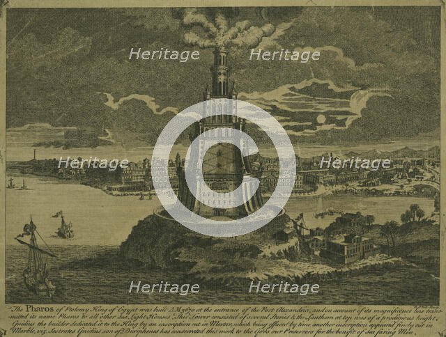 Pharos of Alexandria. Creator: Fischer von Erlach, Joseph Emanuel (1693-1742).