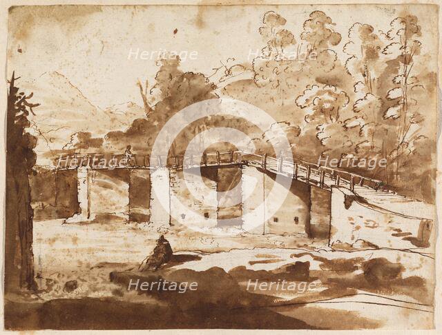 Landscape with a Bridge, c. 1630/1635. Creator: Claude Lorrain.