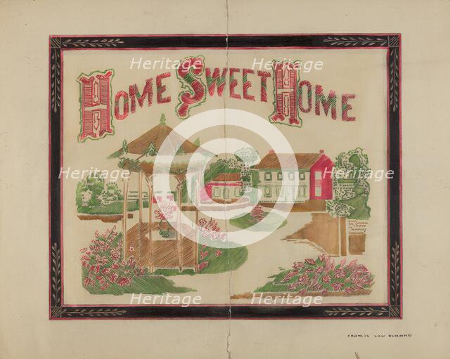 Needlework, 1935/1942. Creator: Francis Law Durand.