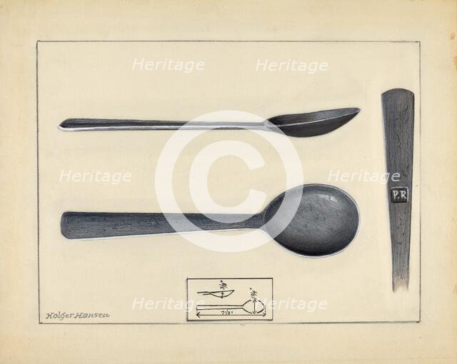 Spoon, 1935/1942. Creator: Holger Hansen.