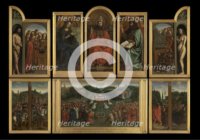 The Adoration of the Lamb, c1430s. Creator: Jan van Eyck.