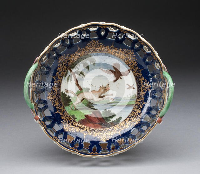 Basket, Worcester, c. 1768. Creator: Royal Worcester.