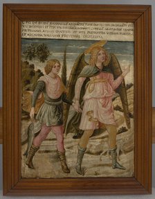 Tobias with Archangel Raphael, c1460. Creator: Benozzo Gozzoli.