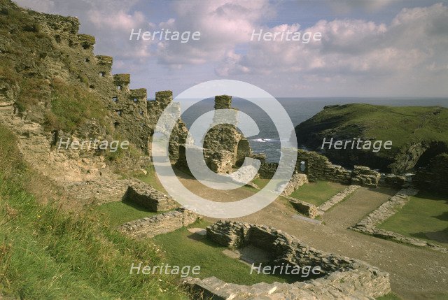 Tintagel Castle, Cornwall, 1998. Artist: N Corrie