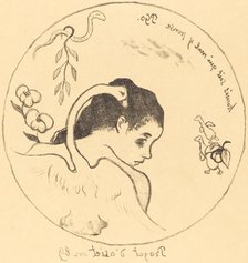 Design for a China Plate (Projet d'assiette), 1889. Creator: Paul Gauguin.