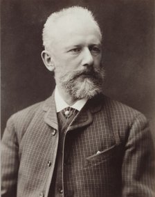 Portrait of the composer Pyotr Ilyich Tchaikovsky (1840-1893), 1887.