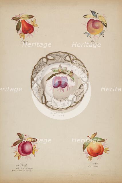 Plates, c. 1936. Creator: J. Howard Iams.