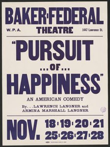 Pursuit of Happiness, Denver, [193-].  Creator: Unknown.