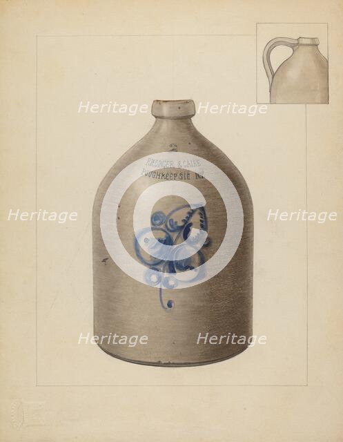 Jug, 1937. Creator: John Fisk.