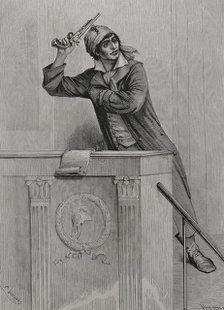 Jean-Paul Marat (1743-1793), French scientist and physician, 1876. Creator: Pannemaker.