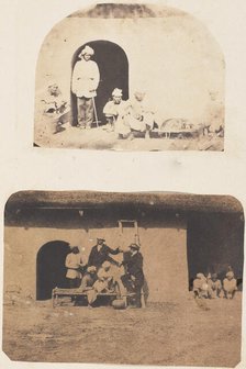 Servants and Dog, 1850s. Creator: Unknown.