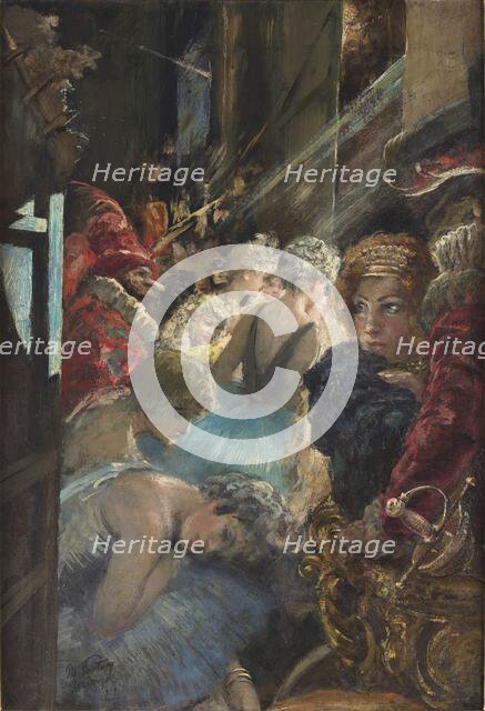 Backstage of Teatro alla Scala, 1934. Creator: Fortuny y Madrazo, Mariano (1871-1949).