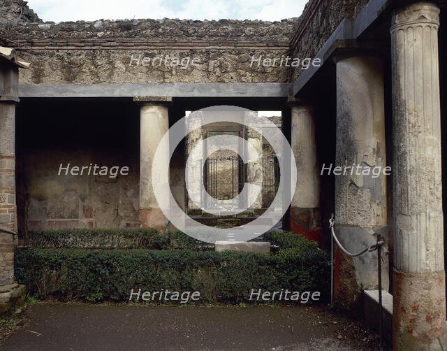 Courtyard, House of Loreius Tiburtinus (House of Octavius Quartio), Pompeii, Italy, 2002. Creator: LTL.