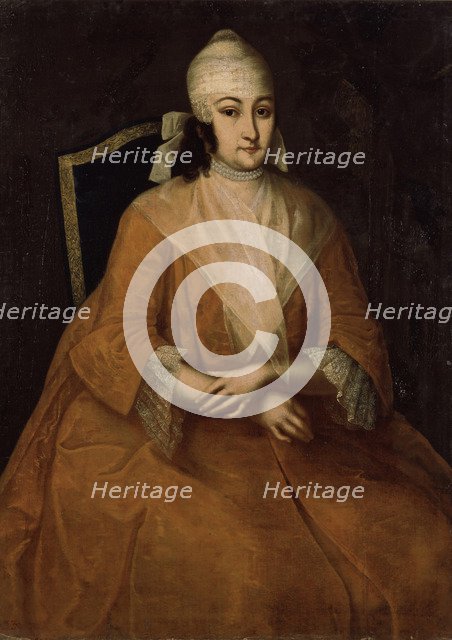 Portrait of Anna Leopoldovna, regent of Russia (1718-1746), Between 1740 and 1746. Artist: Vishnyakov, Ivan Yakovlevich (1699-1761)