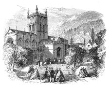 Meeting of the British Association at Birmingham: the Priory Church, Malvern, 1865. Creator: Unknown.