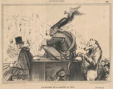 La descente de la courtille en 1855, 19th century. Creator: Honore Daumier.