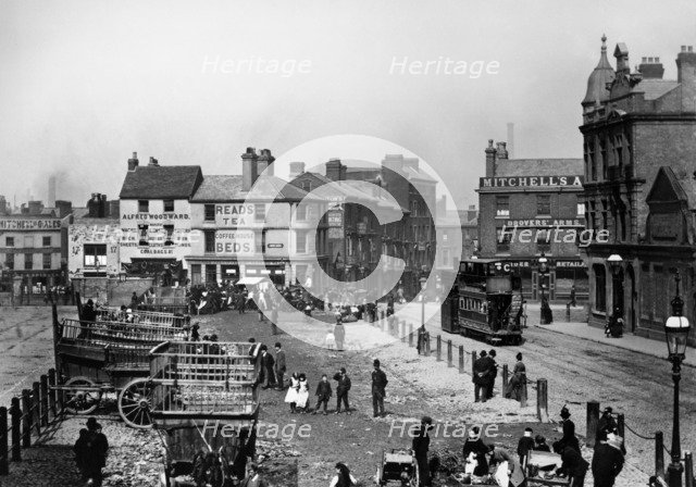 Smithfield Market, Birmingham, West Midlands, c1890s. Artist: Unknown.