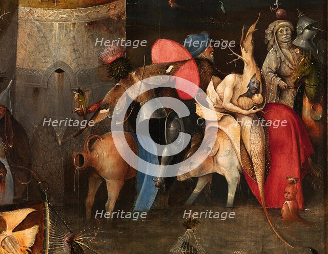 The Temptation of Saint Anthony (Triptych). Detail, c. 1500. Creator: Bosch, Hieronymus (c. 1450-1516).