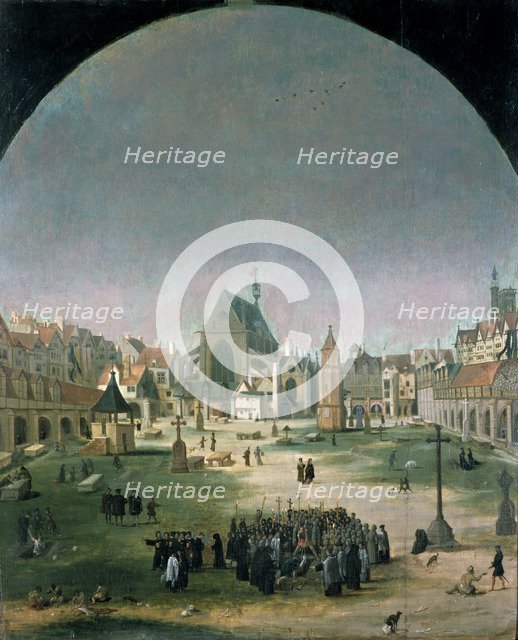 'Cemetery and Church of the Innocents'. Artist: Unknown