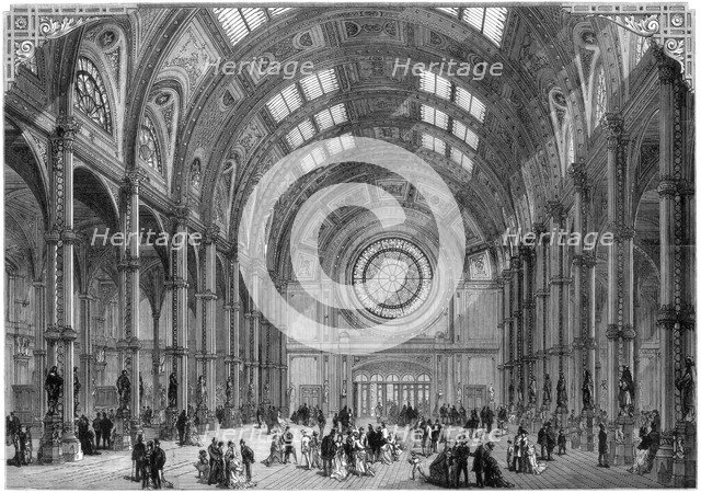 The Central Hall, Alexandra Palace, London, 1875. Artist: Unknown