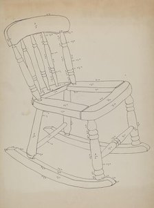 Rocking Chair, c. 1937. Creator: Tulita Westfall.