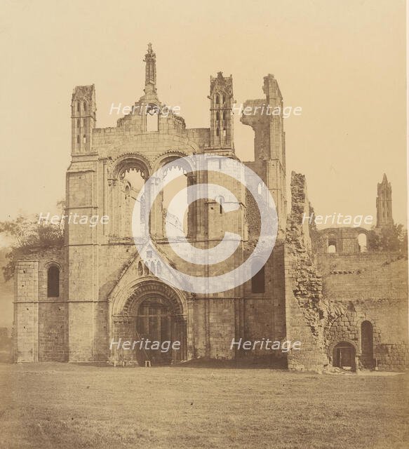 Kirkstall Abbey. From the West, 1850s. Creator: Joseph Cundall.