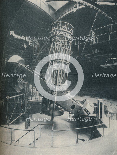 'Hedged Round With Steel and Concrete, the 100-Inch Reflector', c1935. Artist: Unknown.