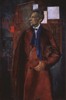 Portrait of the stage producer Vsevolod Meyerhold (1874-1940), 1925. Artist: Williams, Pyotr Vladimirovich (1902-1947)