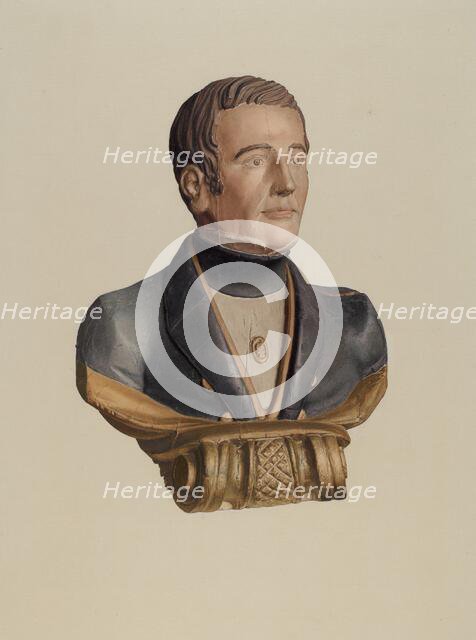 Figurehad: "Solomon Piper", c. 1936. Creator: Ingrid Selmer-Larsen.