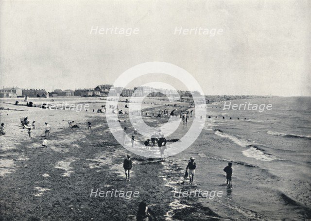 'Littlehampton - Paddling at Low Water', 1895. Artist: Unknown.