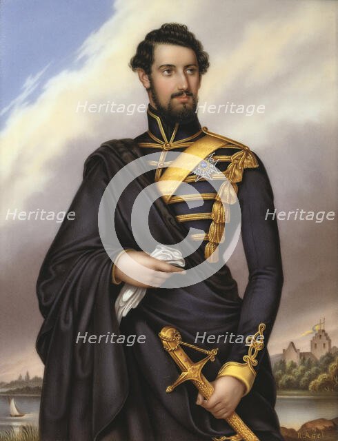 Karl XV, 1826-1872, King of Sweden, c1850s. Creator: Gotthelf Rudolf Asel.