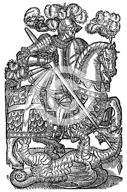 The Redcrosse Knight, 1598, (1893). Artist: Unknown