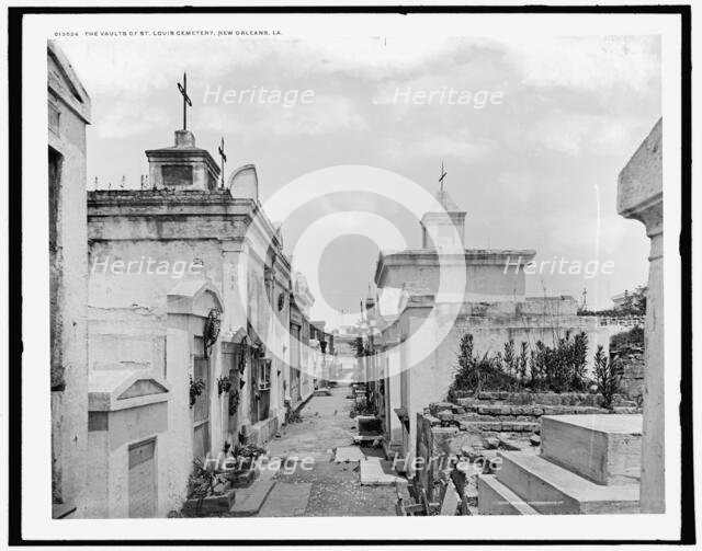 The Vaults of St. Louis Cemetery, New Orleans, La., c1901. Creator: Unknown.